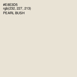 #E8E3D5 - Pearl Bush Color Image